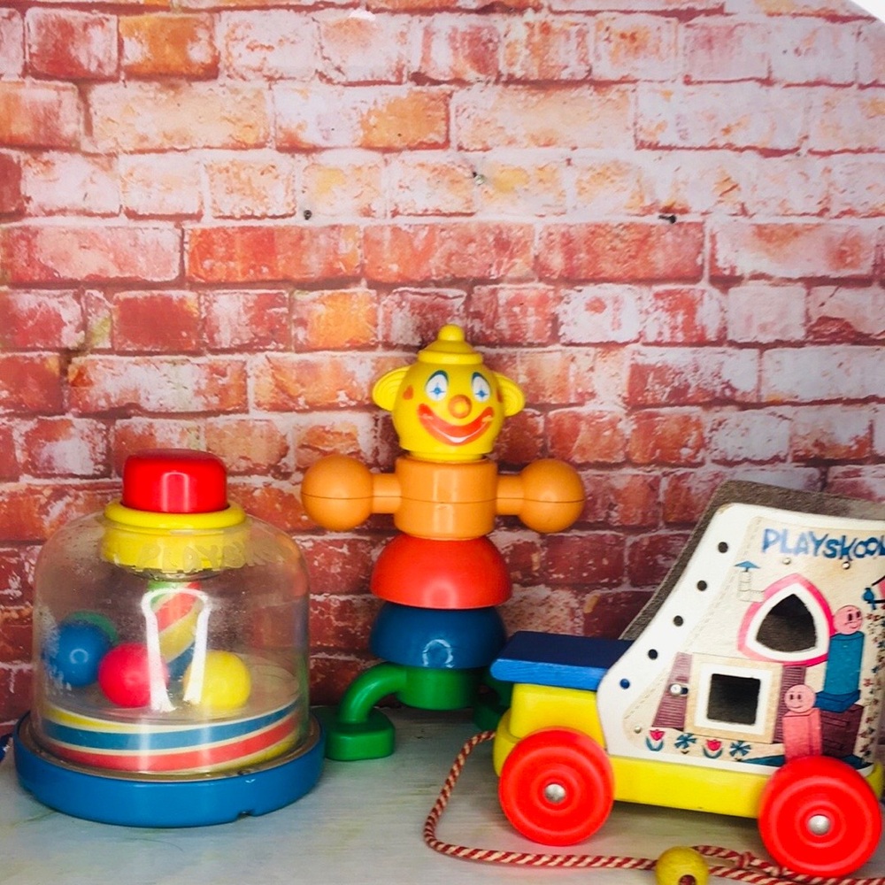 Vintage 70s Playskool Toy Lot